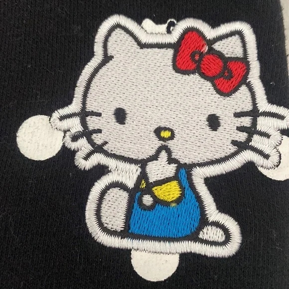 Hello Kitty Black Polka Dot Kids Sweatshirt - Picture 4 of 11